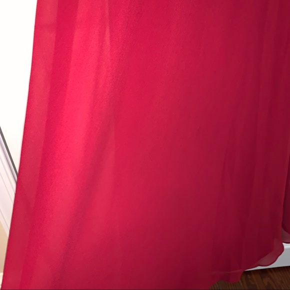 Strapless sweetheart neckline red gown - Picture 6 of 7